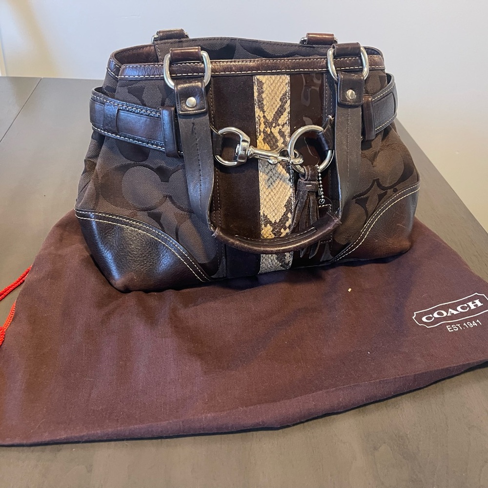 Coach Brown Leather Handbag